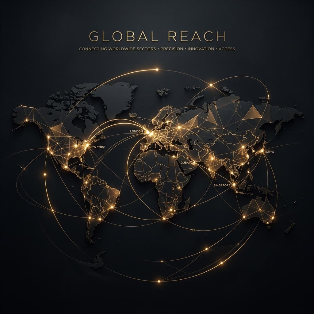 Topographic abstract suggesting global footprint.